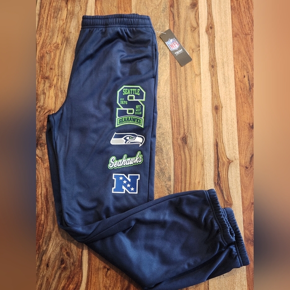 NFL Seattle Seahawks Navy Sweatpants - Picture 1 of 4